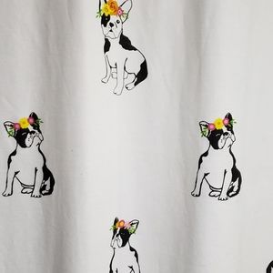 Like new Boston Terrier shower curtain